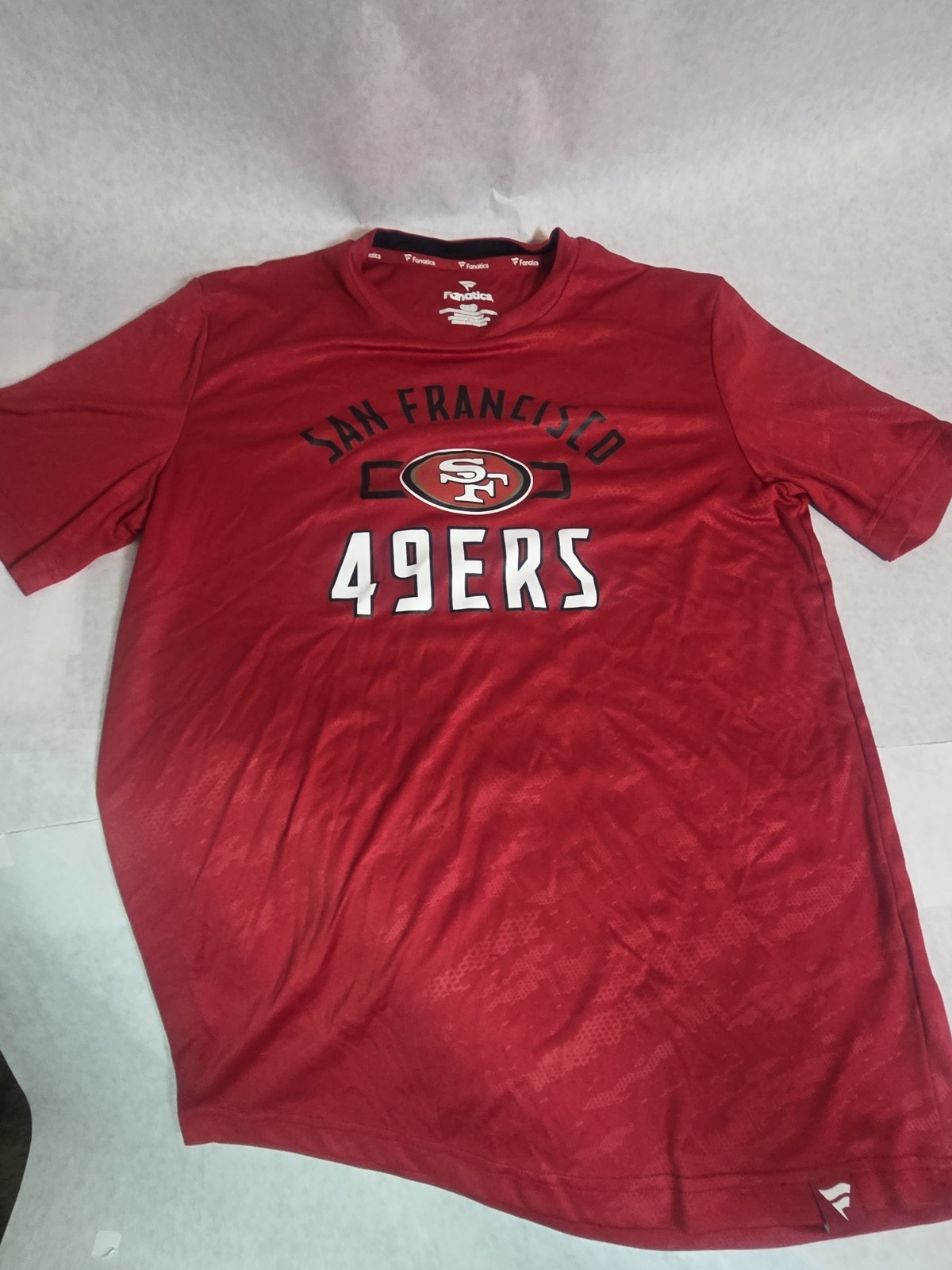 Fanatics San Francisco 49ers Niners Football Mens T-Shirt Size Large Red