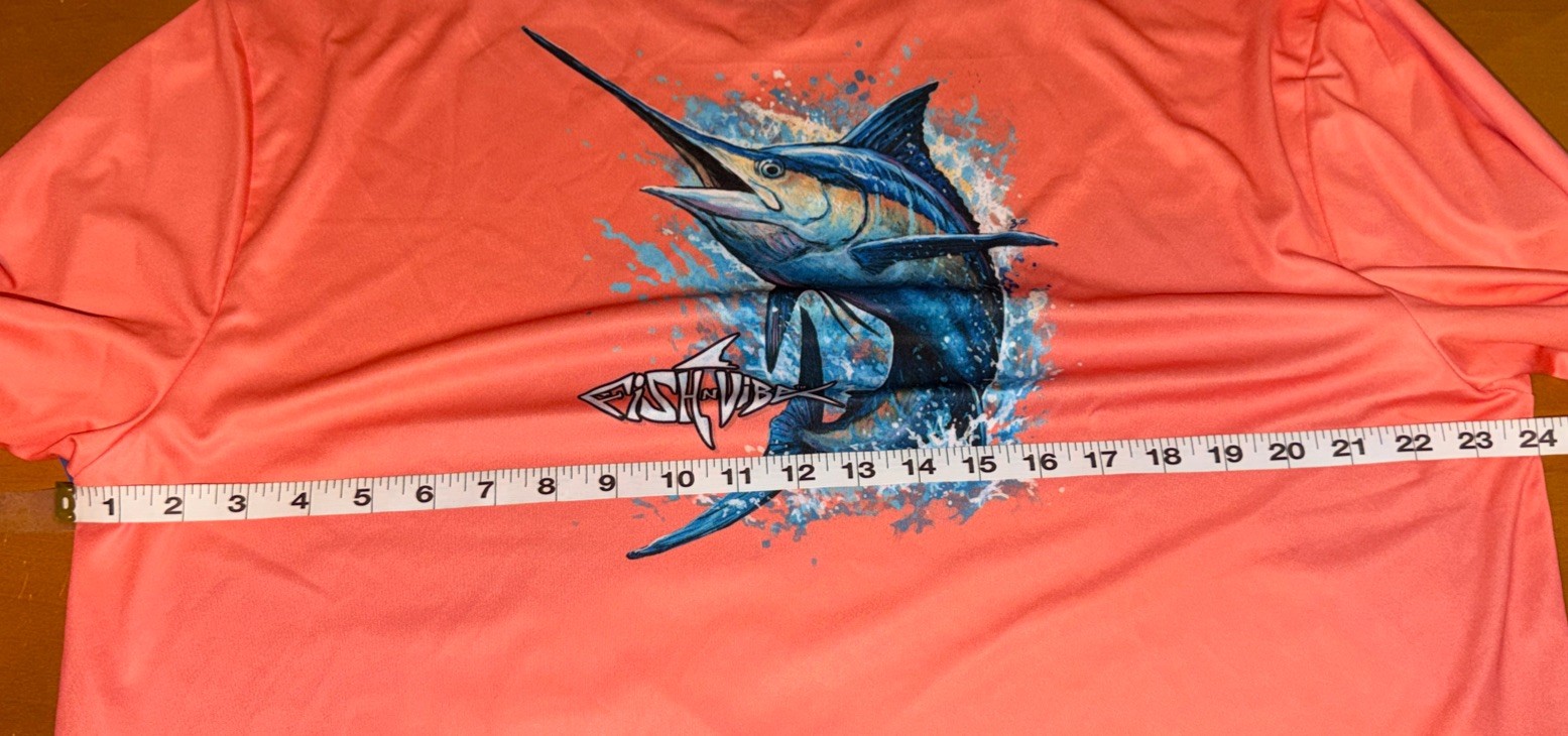 Fish N Vibe Outdoor Long Sleeve Shirt Men’s XL Orange100% Recycled Polyester NWT