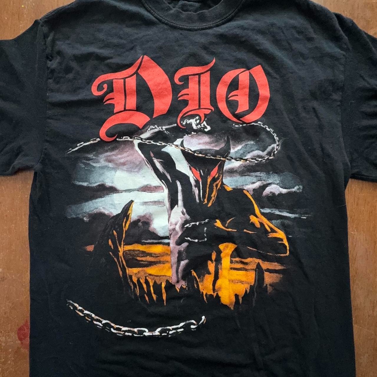 Dio Holy Diver rock tour concert black tee shirt VK07631