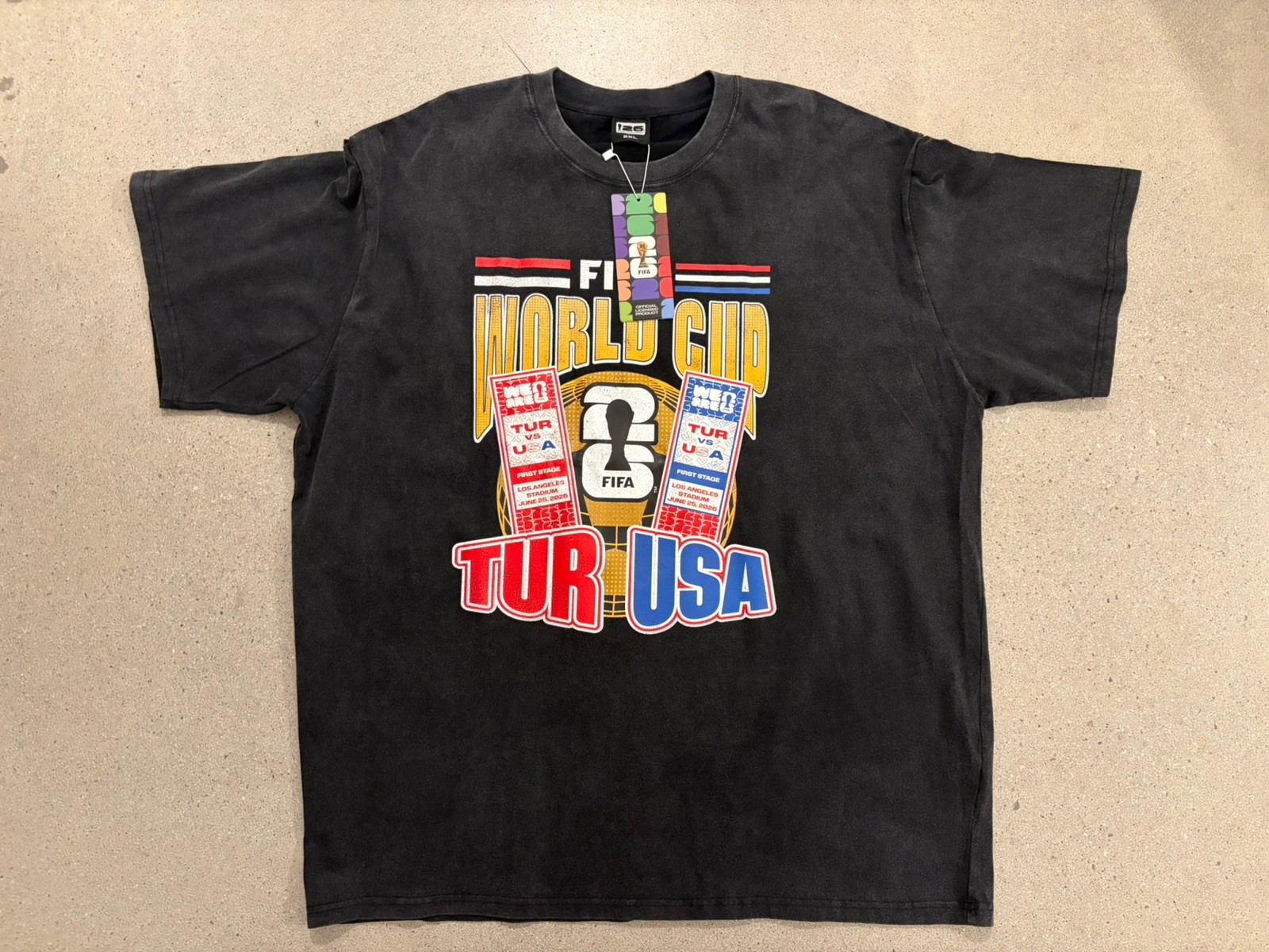 Official FIFA World Cup Match Day shirt from USA vs Turkey Men’s Size XXL 6/25