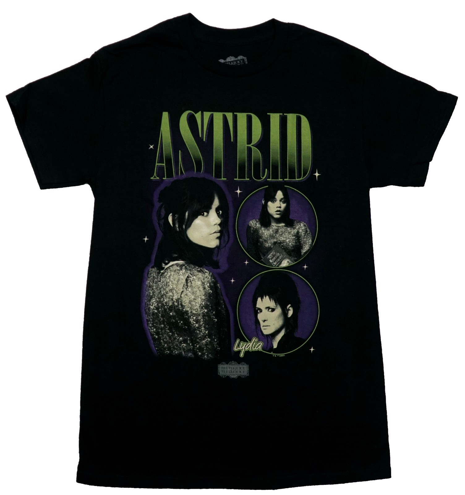 Beetlejuice Beetlejuice New Adult T-Shirt – Astrid Pictured with Lydia