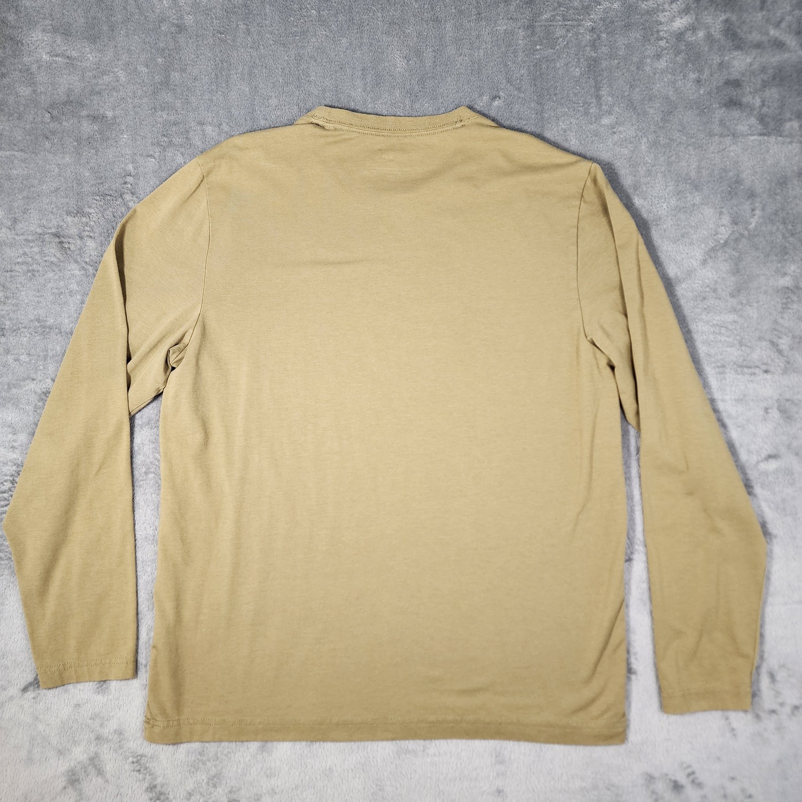 Rhone Men’s Large Reign Long Sleeve Performance T Shirt Gold Fusion Anti Odor