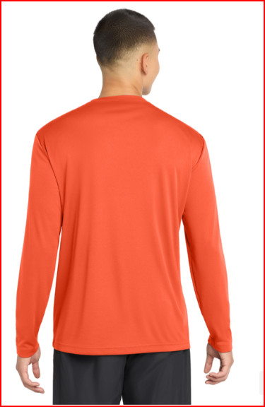 New Sport-Tek® Long Sleeve PosiCharge® Competitor™ Tee Neon Orange Large