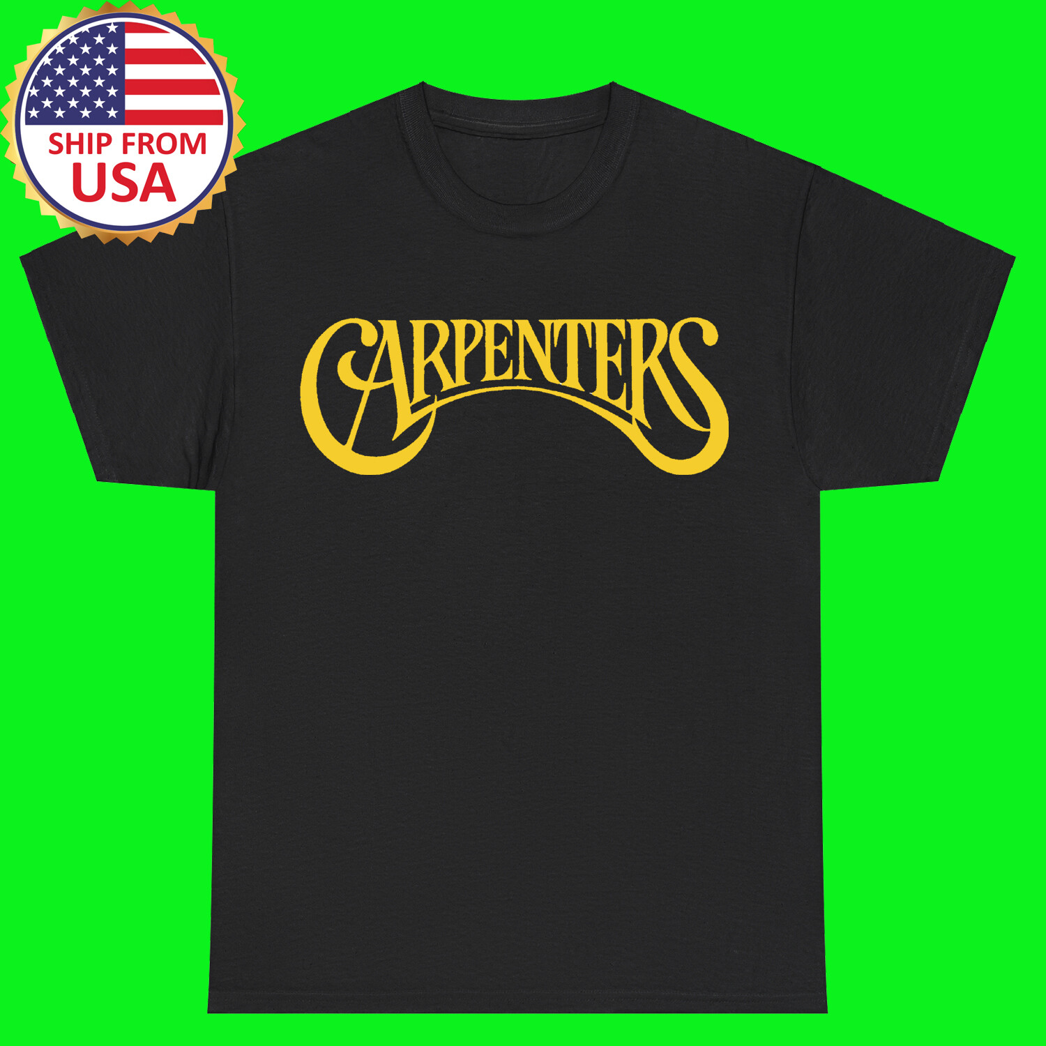 The Carpenters Black T-Shirt Size S – 5XL