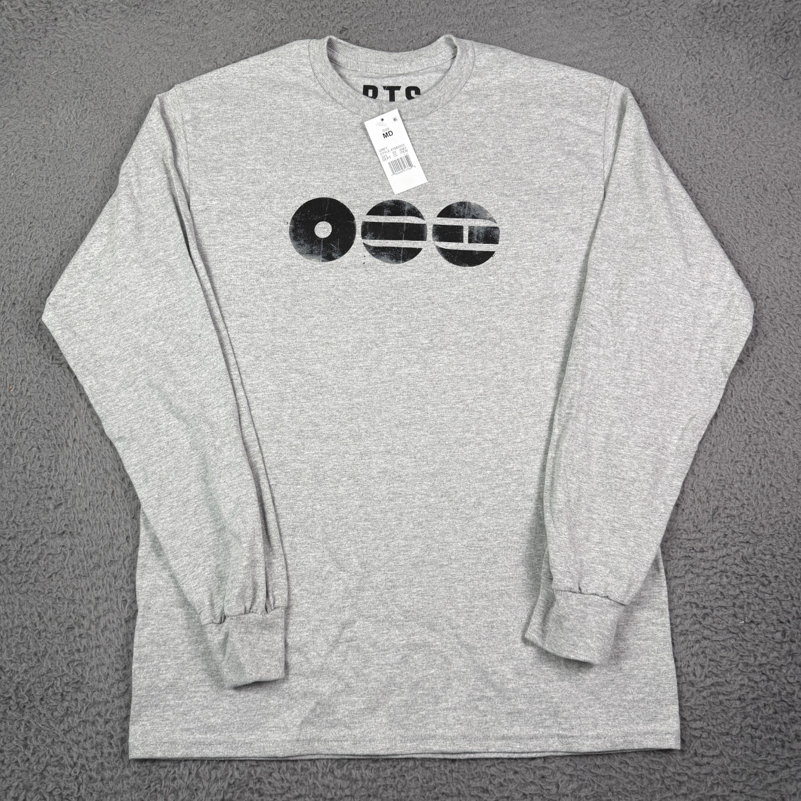 BTS Arirang Target Exclusive Long Sleeve Shirt Mens M Gray NEW