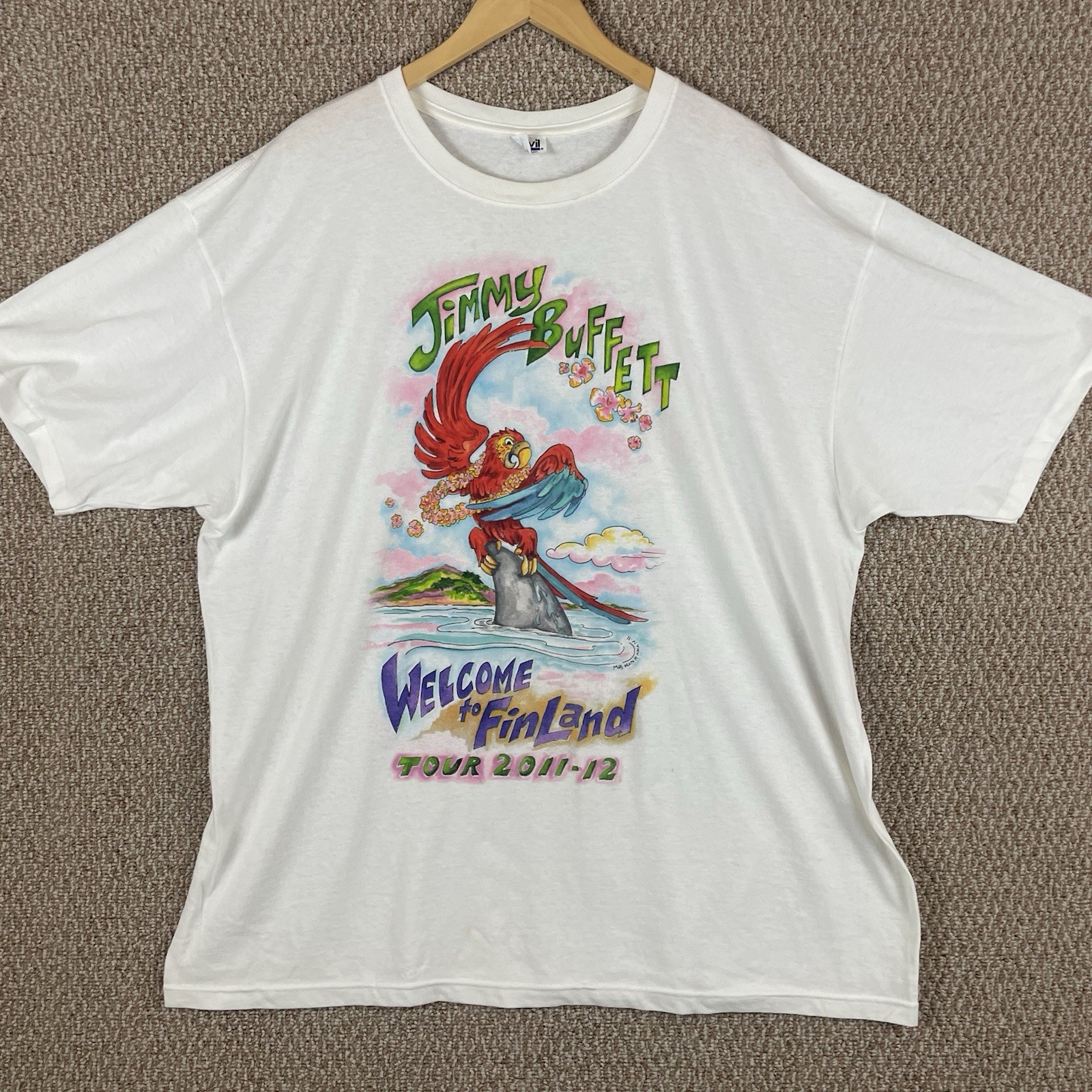 Jimmy Buffett 2011 Finland Concert T Shirt Men’s 2XL Parrot Head 105