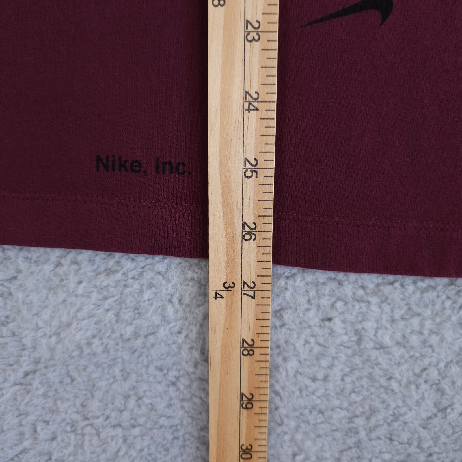 Nike NSW Club Shirt Mens Small Red Black All Over Print AOP Logo Crew Neck Tee
