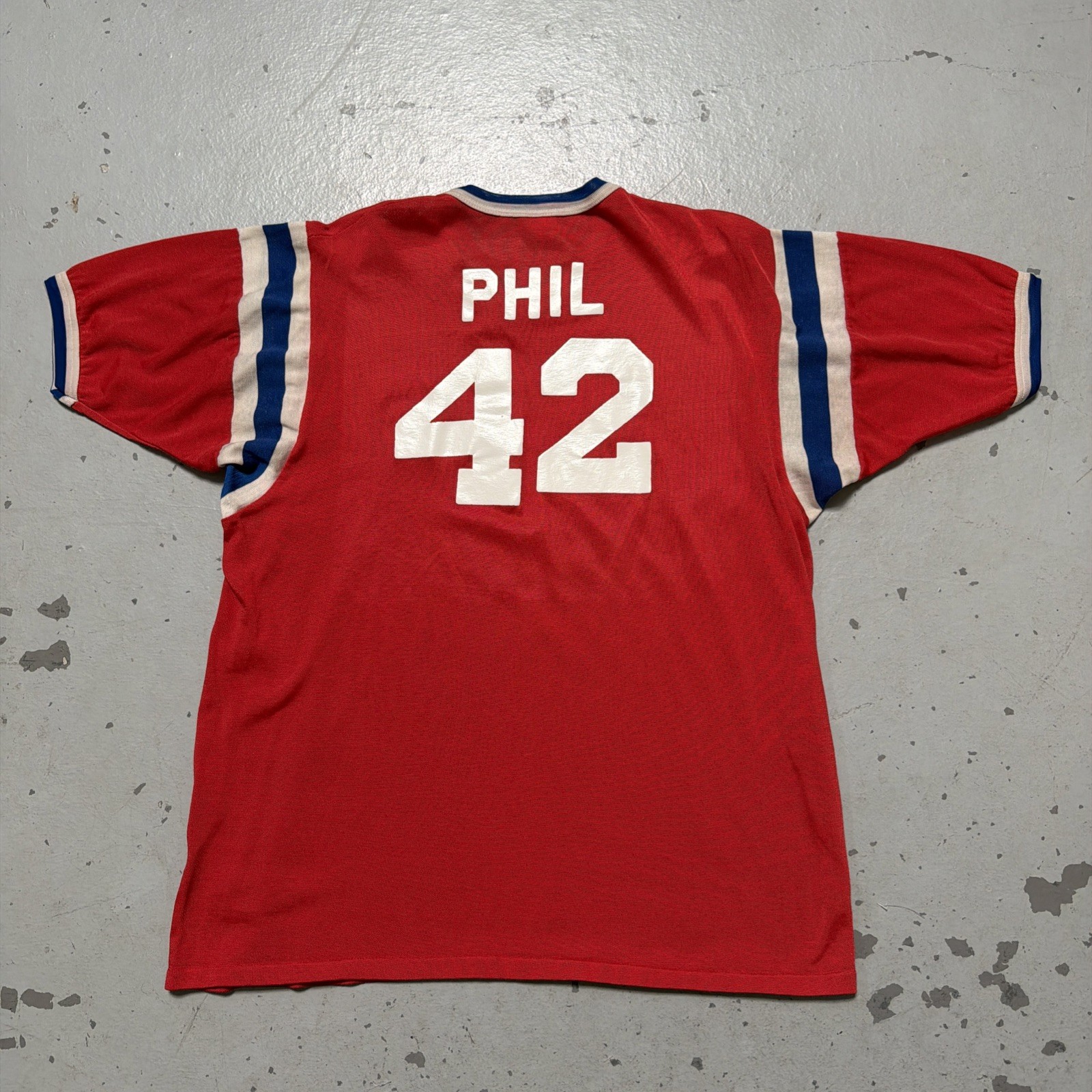 Vintage Durack DURENE (Cotton/Nylon) #42 Baseball Football Jersey T-Shirt XL