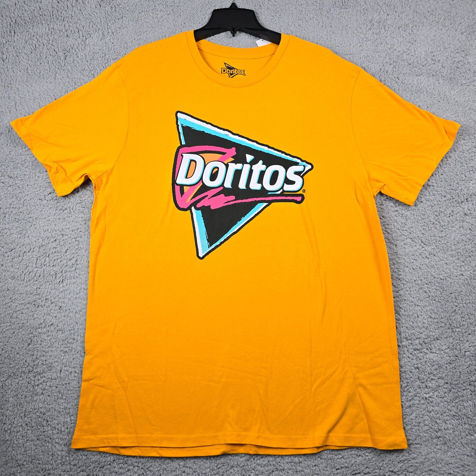 Doritos Shirt Mens 2XL XXL Orange Snacks Outdoors Retro Chips Camping Logo NWT