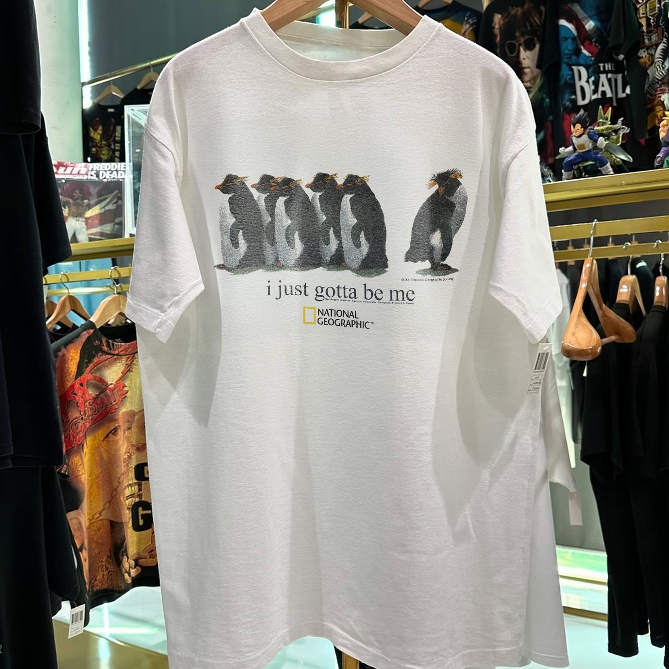 2001 I Just Gotta Be Me Rockhopper Nat Geo Classic T-Shirt White L