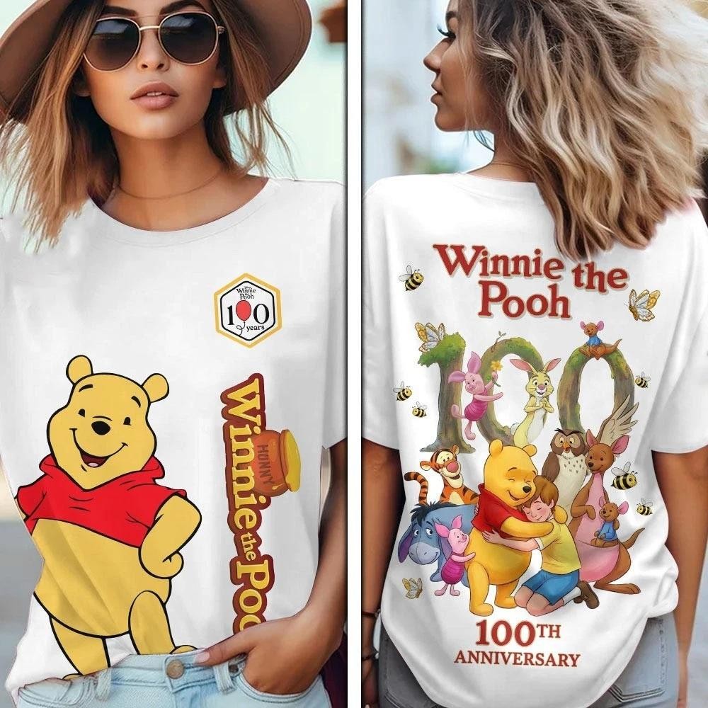 Winnie the 1Pooh 100th Anniversary Unisex T Shirt Fan Gift S-5XL Style7