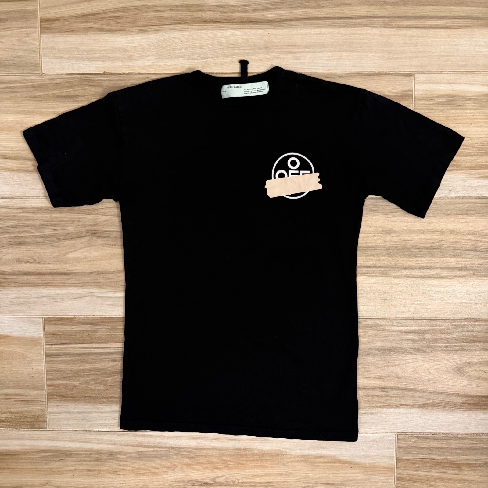 Off-White Virgil Abloh Tape Arrows Graphic T-Shirt Black Mens S Replica