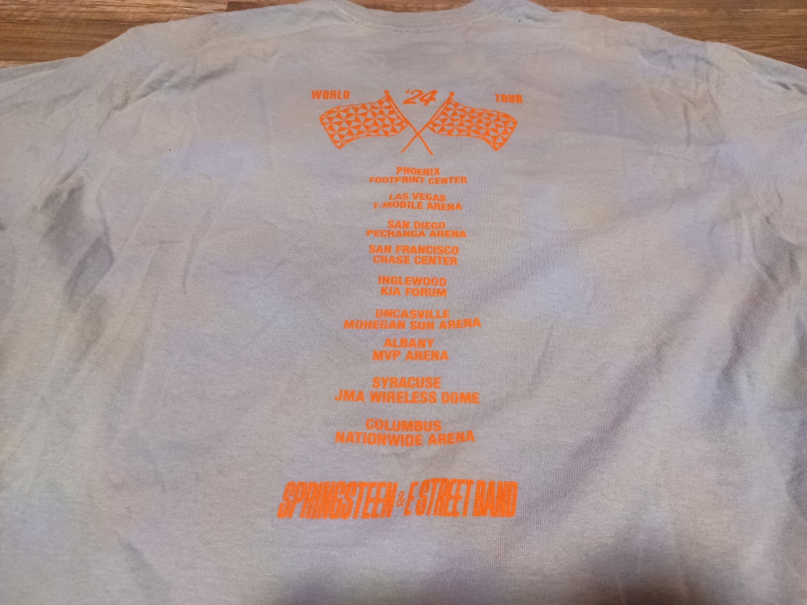 Bruce Springsteen The E Street Band 2024 World Tour Double-Sided T-Shirt Large