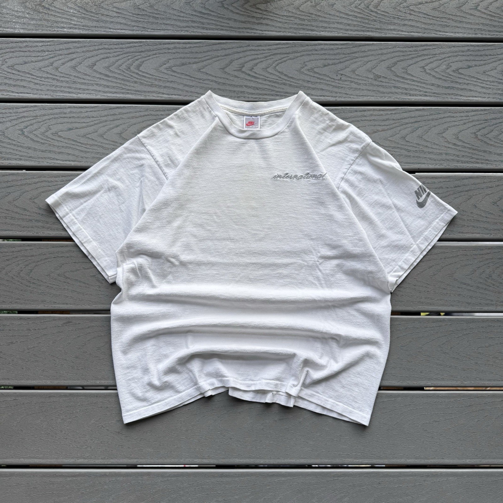 Vintage 80s/90s Nike International Tee Single Stitch Made in USA M