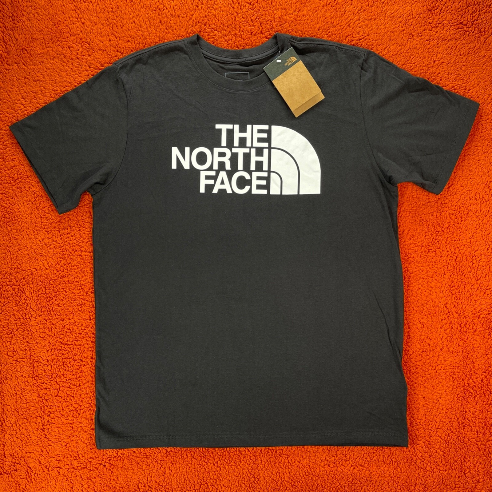 THE NORTH FACE T-Shirt Mens LARGE SS Half Dome Short Sleeve Crew Neck Black NEW