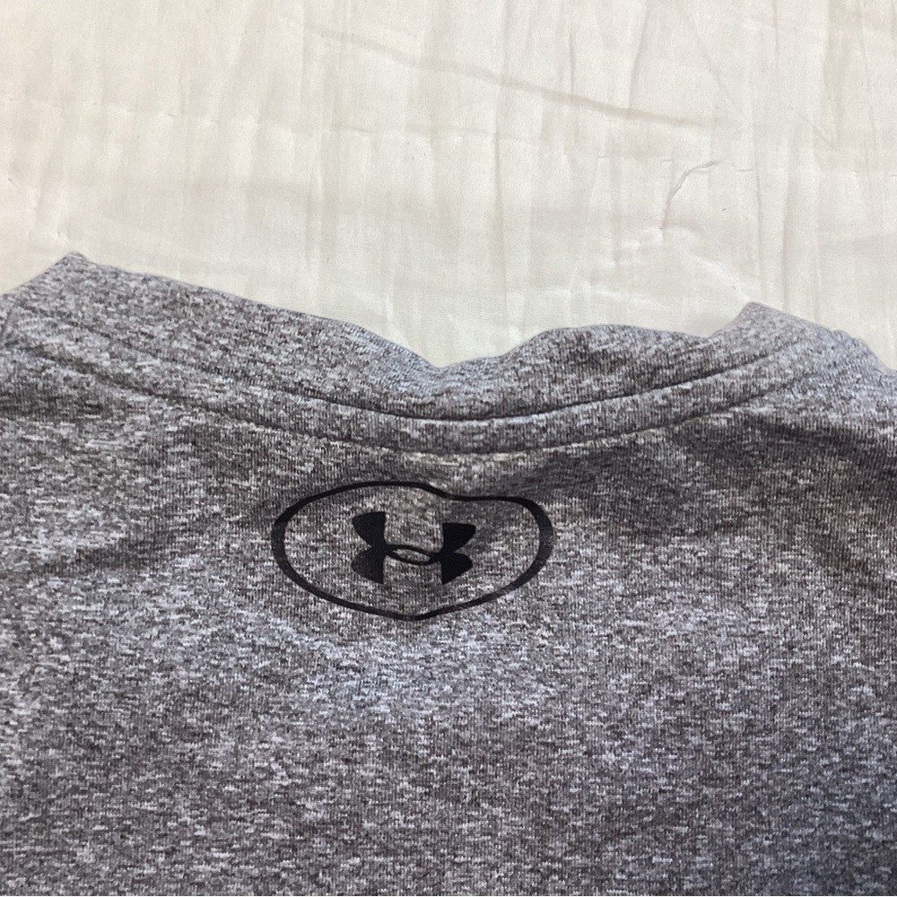 Under Armour Fitted Cold Gear Tee Shirt Small Mens Long Sleeve Athletic Gray