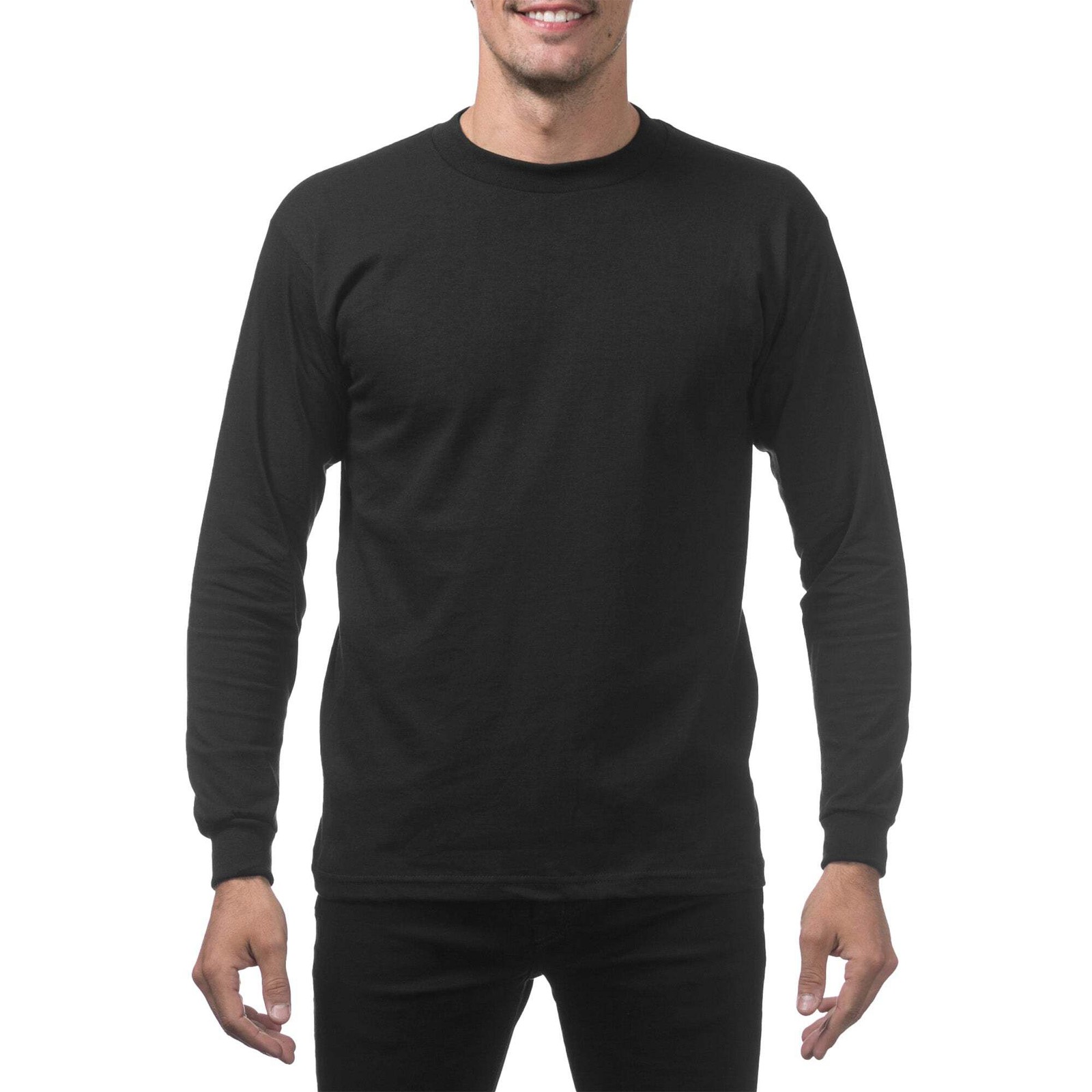Pro Club Men’s Heavyweight Cotton Long Sleeve T-Shirt