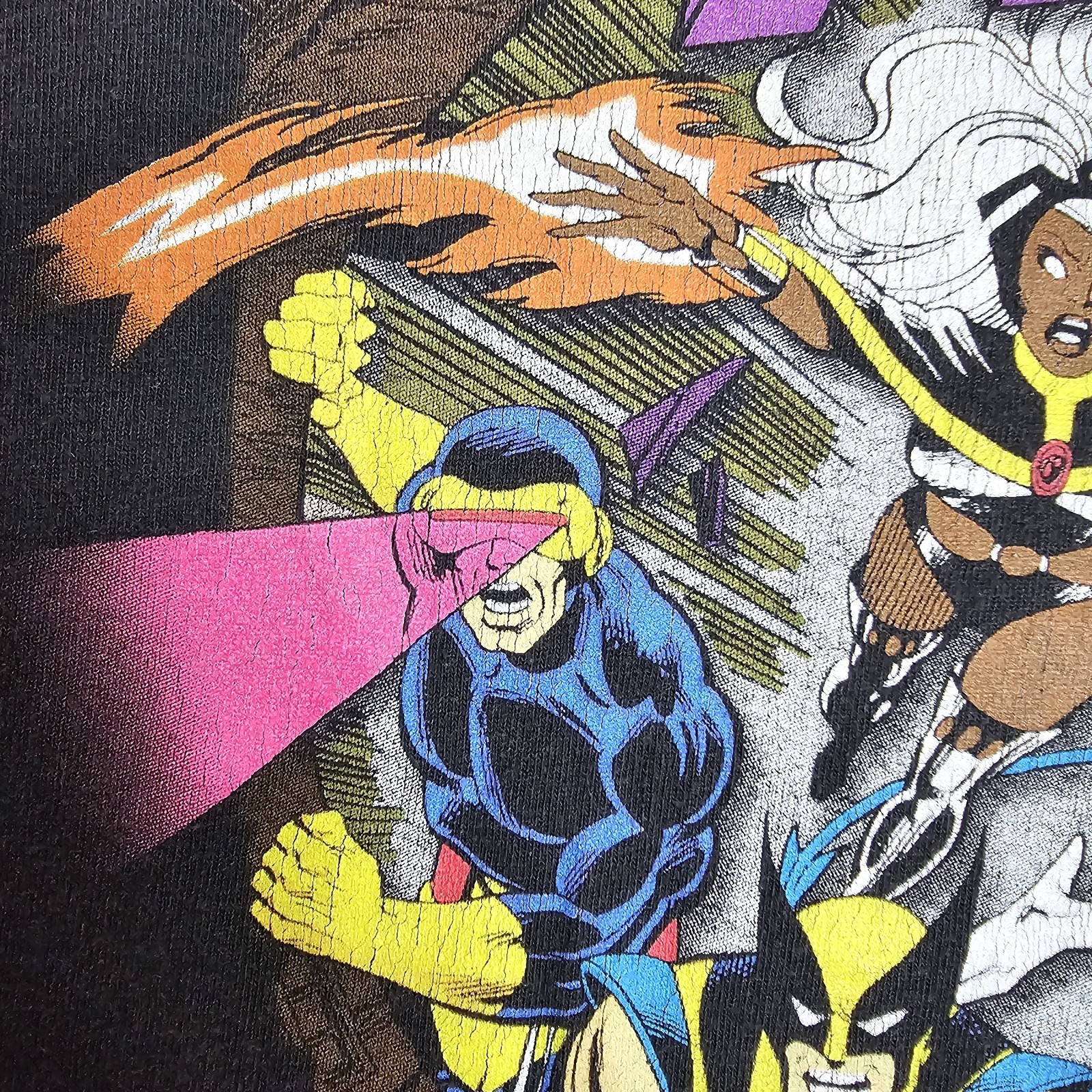 Vintage 90s Marvel X-Men Shirt Sz M Universal Studios The Uncanny Comic Images