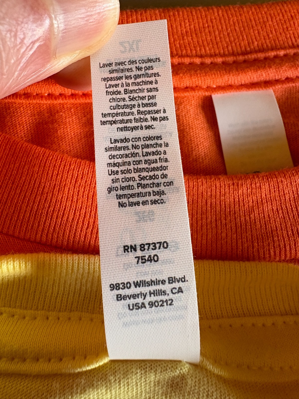 2 Bella + Canvas Mens Solid Color T Shirts 1 Orange 1 Yellow 100% Cotton Sz XXL