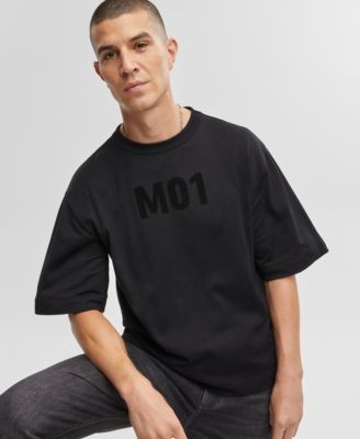 Mode of One Mens Relaxed-Fit MO1 T-Shirt Deep Black