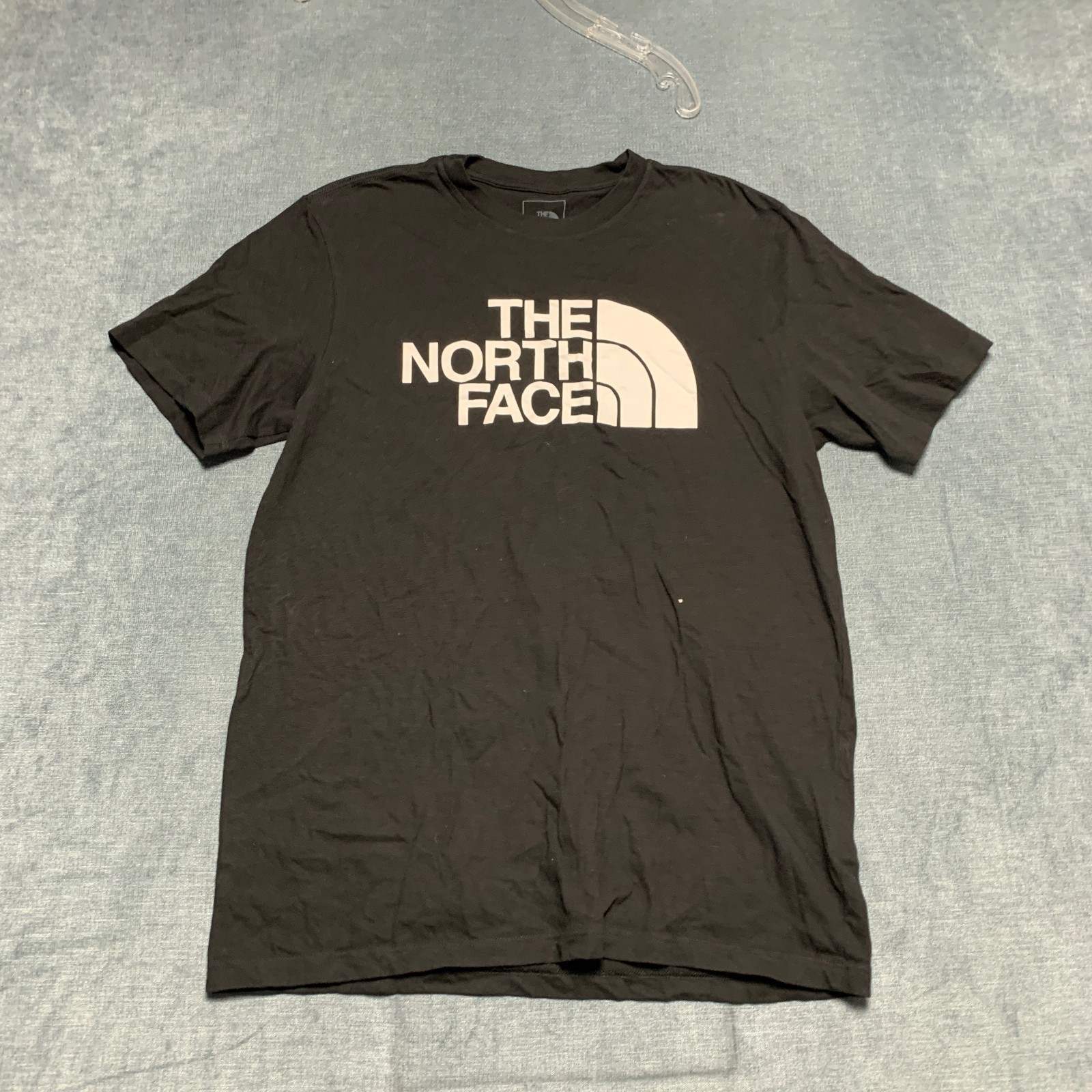 The North Face T-Shirt Men Medium Black Graphic Logo Crew Neck Casual Summer Tee