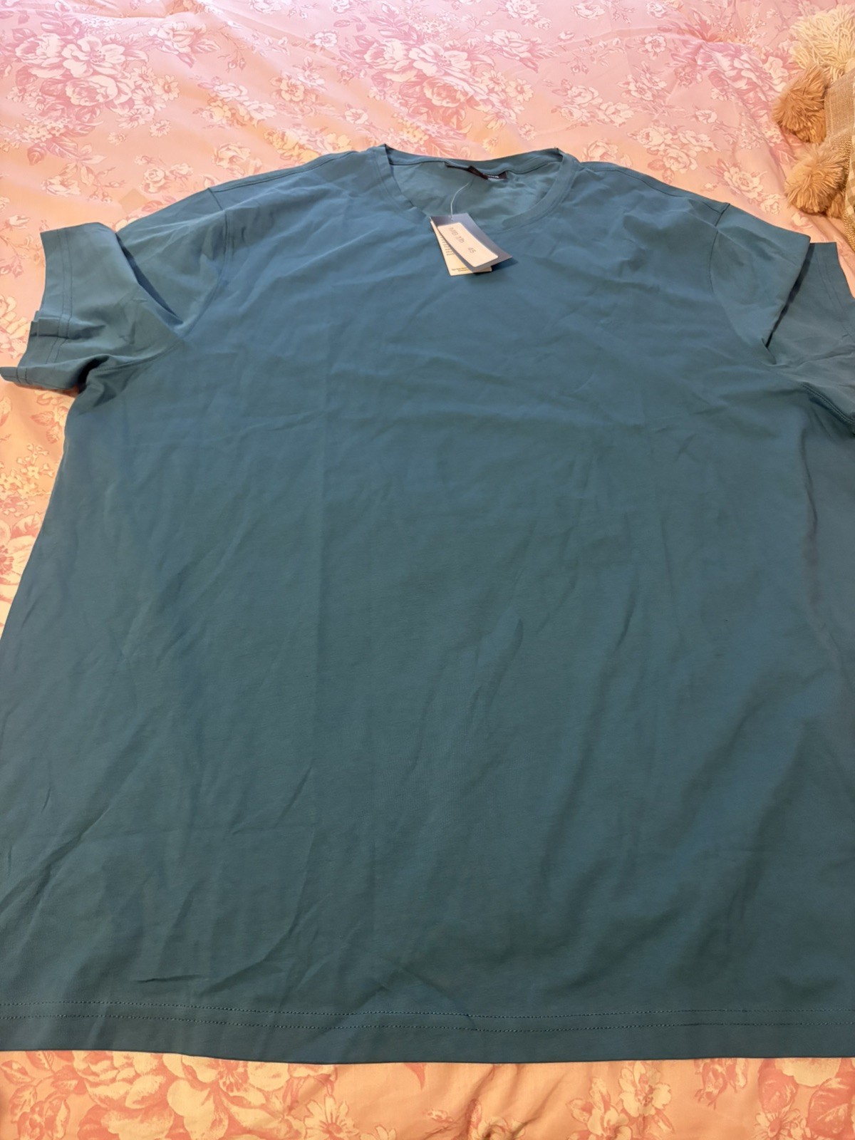 NWT Michael Kors Men’ Crewneck Short Sleeve T-Shirt Teal Blue SZ XXL
