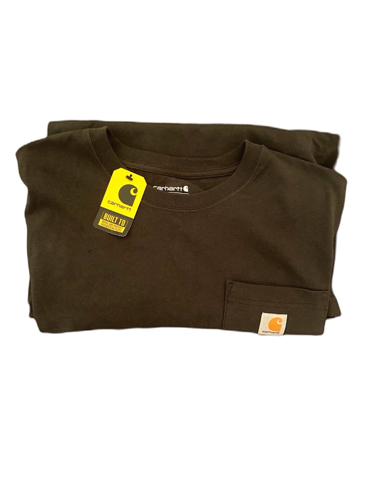 Carhartt Men’s Loose Fit Pocket T-Shirt Large, Carbon Heather/Dark Gray