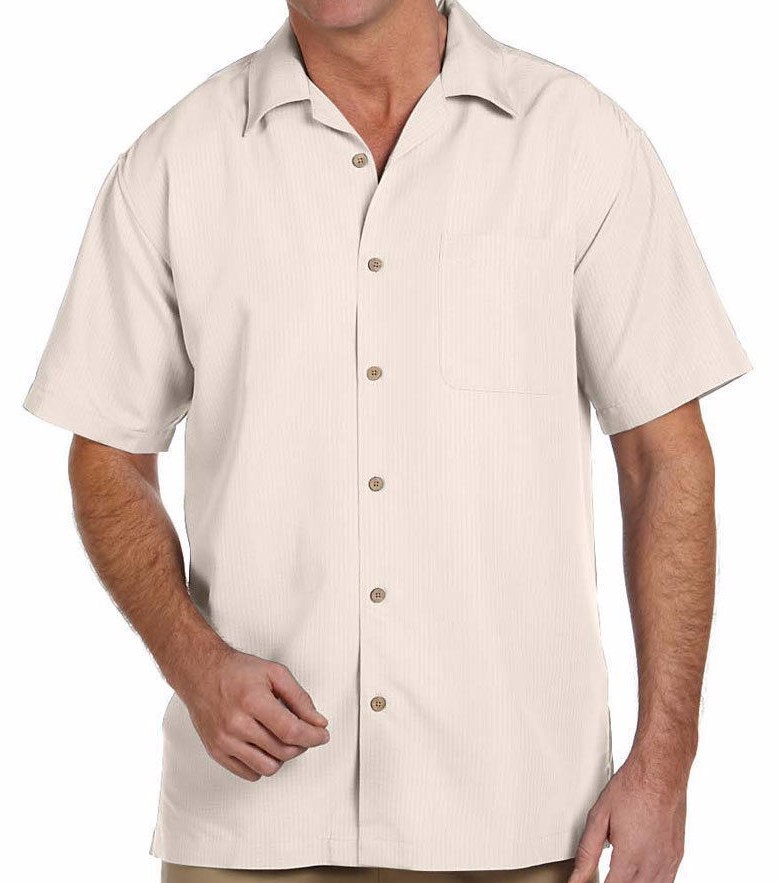 Peaches Pick – “CUBAVERA STYLE” Men’s S-5XL 6XL SHADOWBOX Button Down Camp Shirt