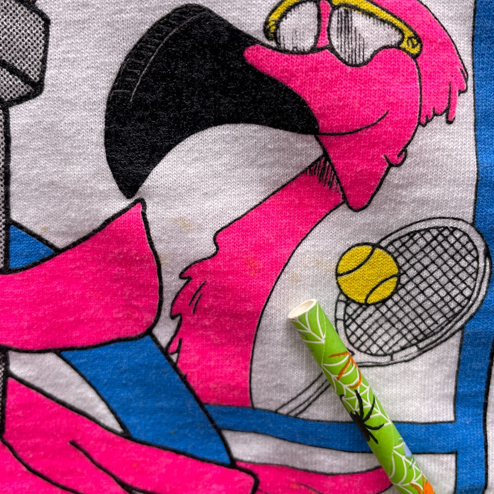 Vtg Flamingo Sanford Florida Graphic Mens M T Shirt Bright Pink Golden Age Games