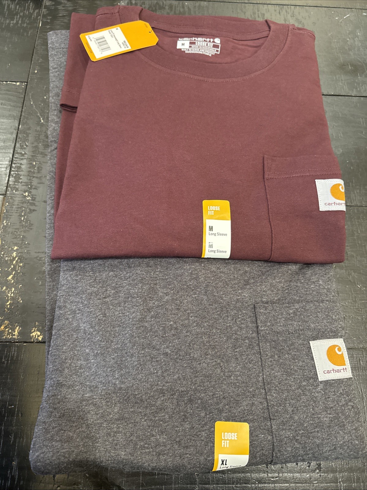 Carhartt Men K126 Loose Fit Heavyweight Long Sleeve TShirt – CHOOSE SIZE/COLOR