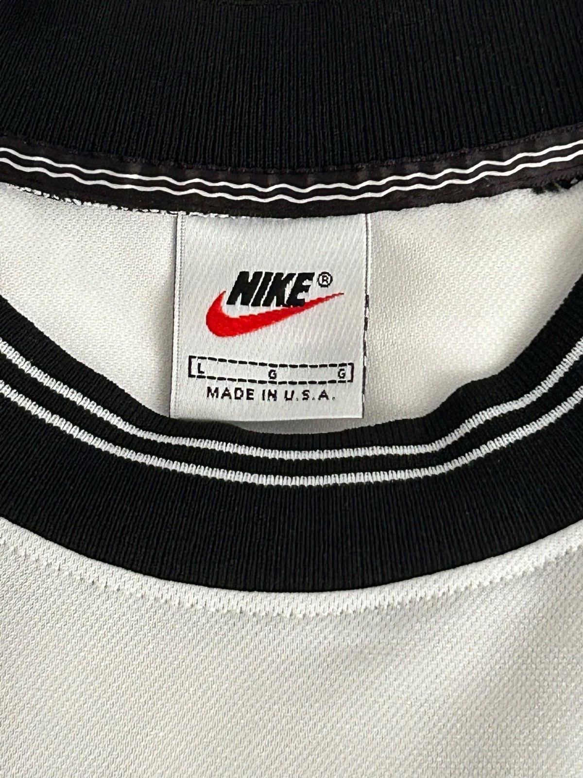 Vintage 90s Nike Team Cheat Swoosh Size L Warmup Gym Training Made In USA NWT