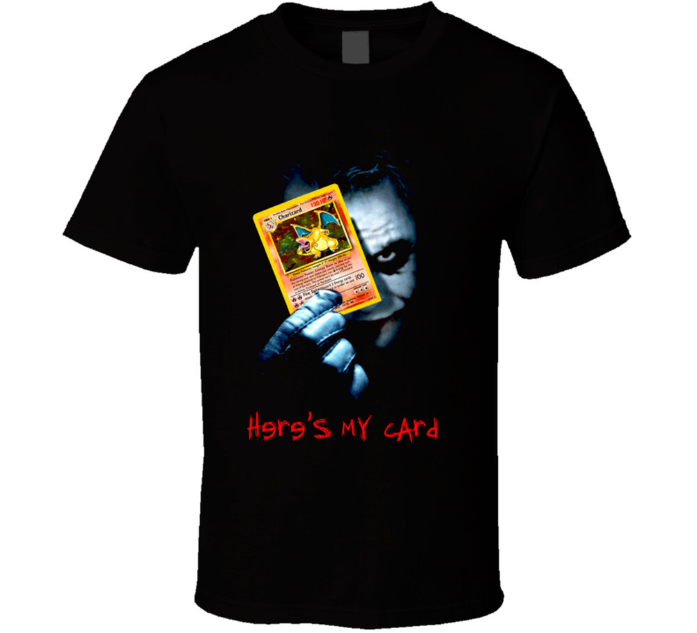Here’s My Card Joker Dark Knight Text Funny T Shirt
