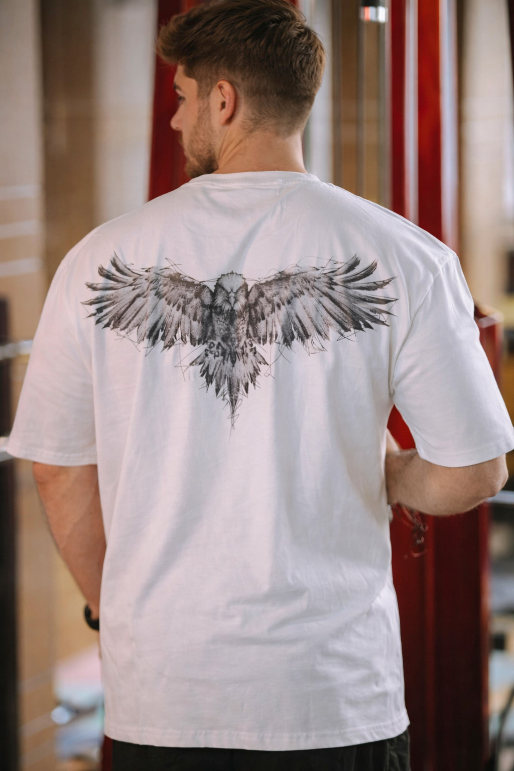 Men’s Cotton Heavyweight Oversized Boxy Style Dropped Shoulder Casual T-Shirt