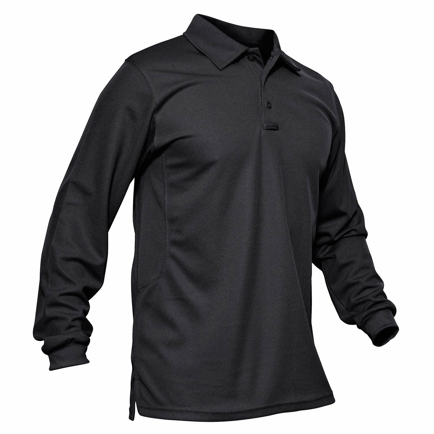 Men’s Long Sleeve Golf Polo Shirts Performance T-Shirts Winter Pullover Workwear