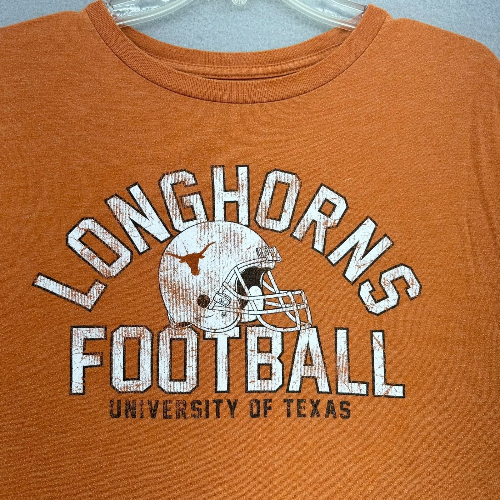 University of Texas Longhorns Fanatics Football T Shirt Mens L Orange NCAA Frat