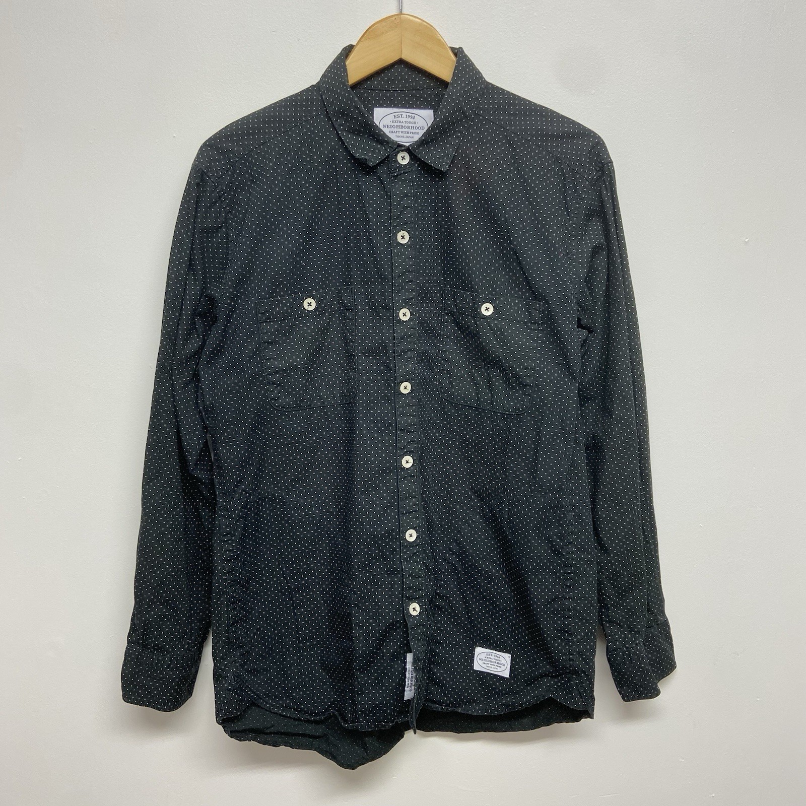 Neighborhood Japan Classic Dot Shirt Men’s Large Workwear Utility Streetwear