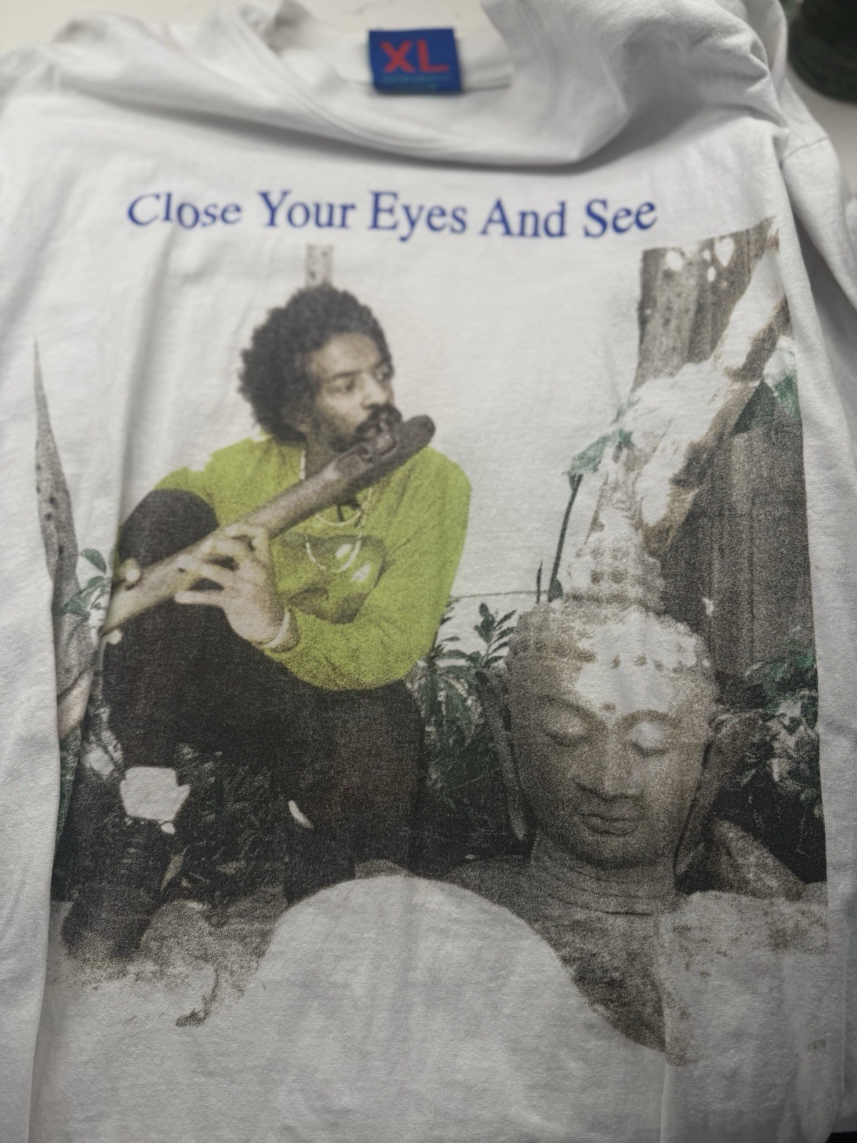 NWT Online Ceramics x Andre 3000 ‘Close Your Eyes And See’ Shirt XL New Blue Sun