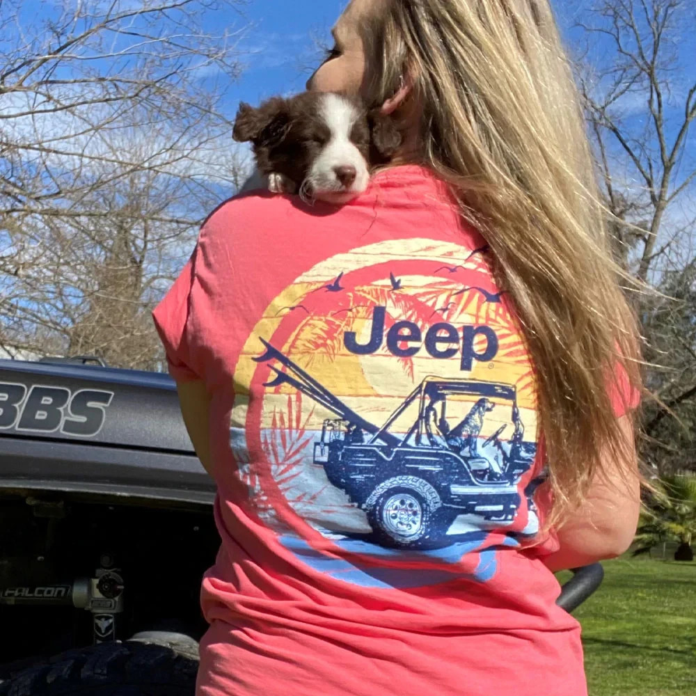 Jeep Shirt Sun Circle T-Shirt Available in S / M / XL Comfort colors NEW