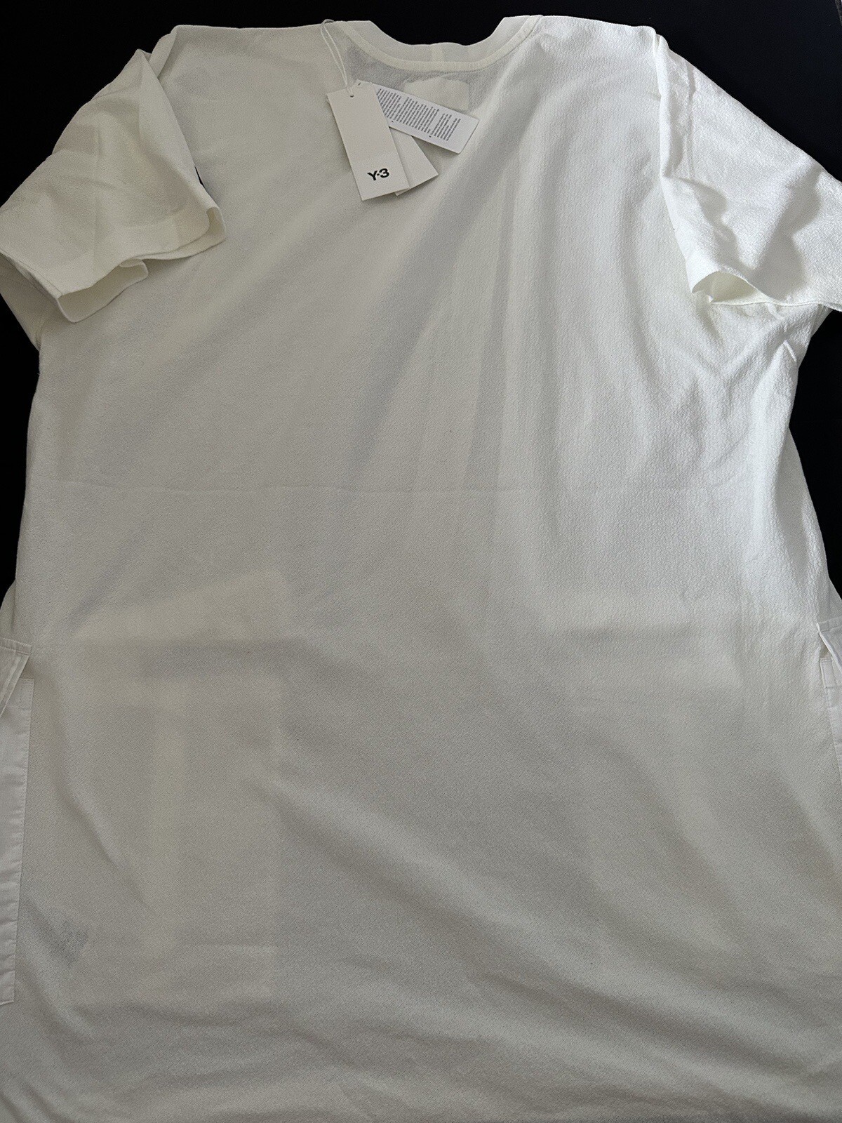 Adidas Y-3 Crepe Jersey Short Sleeve Pocket T-Shirt Tee Unisex Size S New HZ8863
