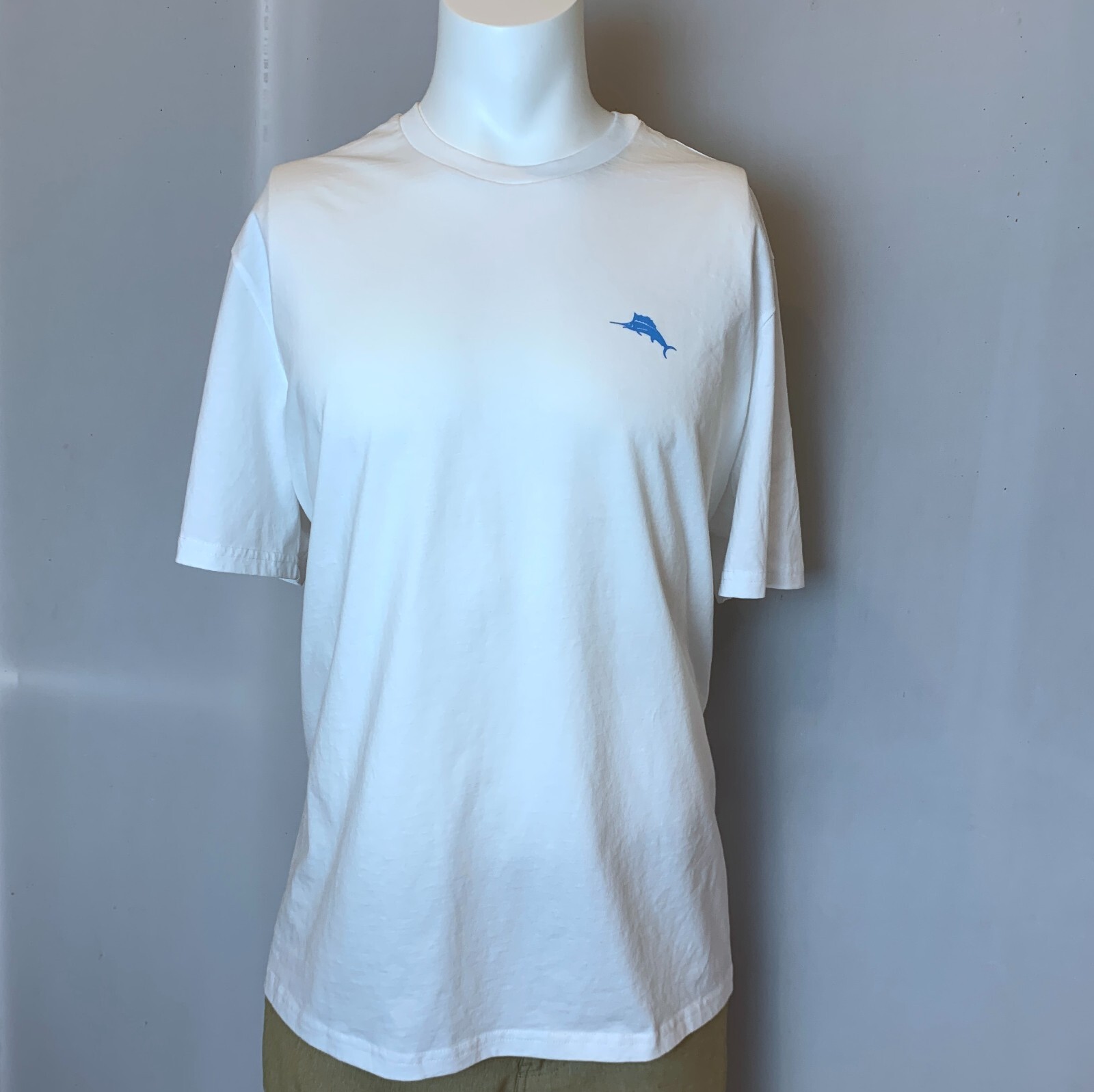 Tommy Bahama Shirt Mens 2XL 3XL White Short Sleeve Beach Dock Graphic T-Shirt