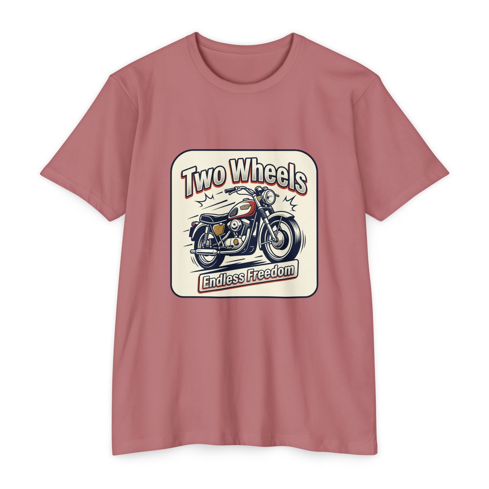Two Wheels Endless Freedom Motorcycle T-Shirt | Retro Bike Tee
