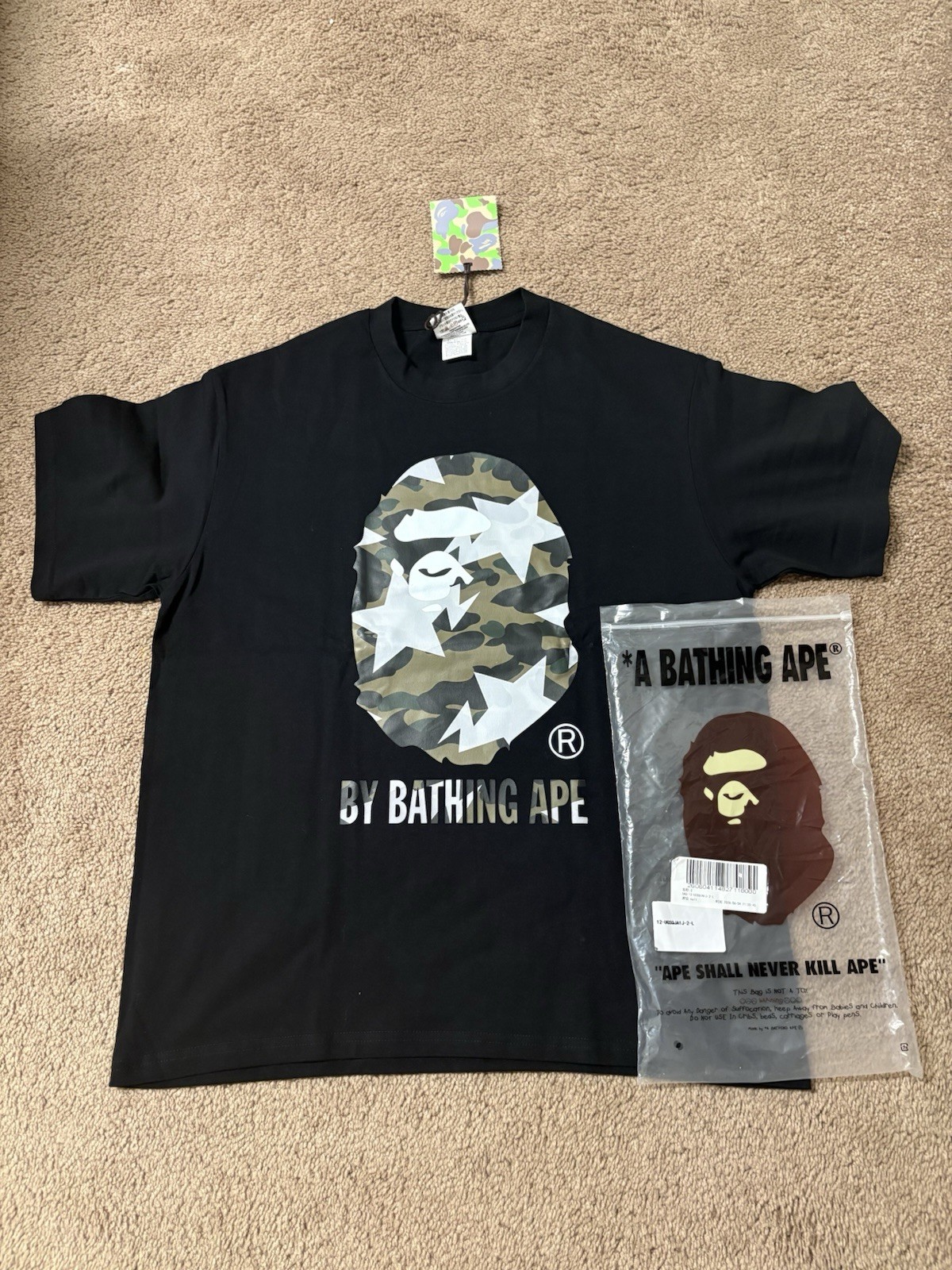 A Bathing Ape BAPE 1st STA Camo Crew Neck T-Shirt L