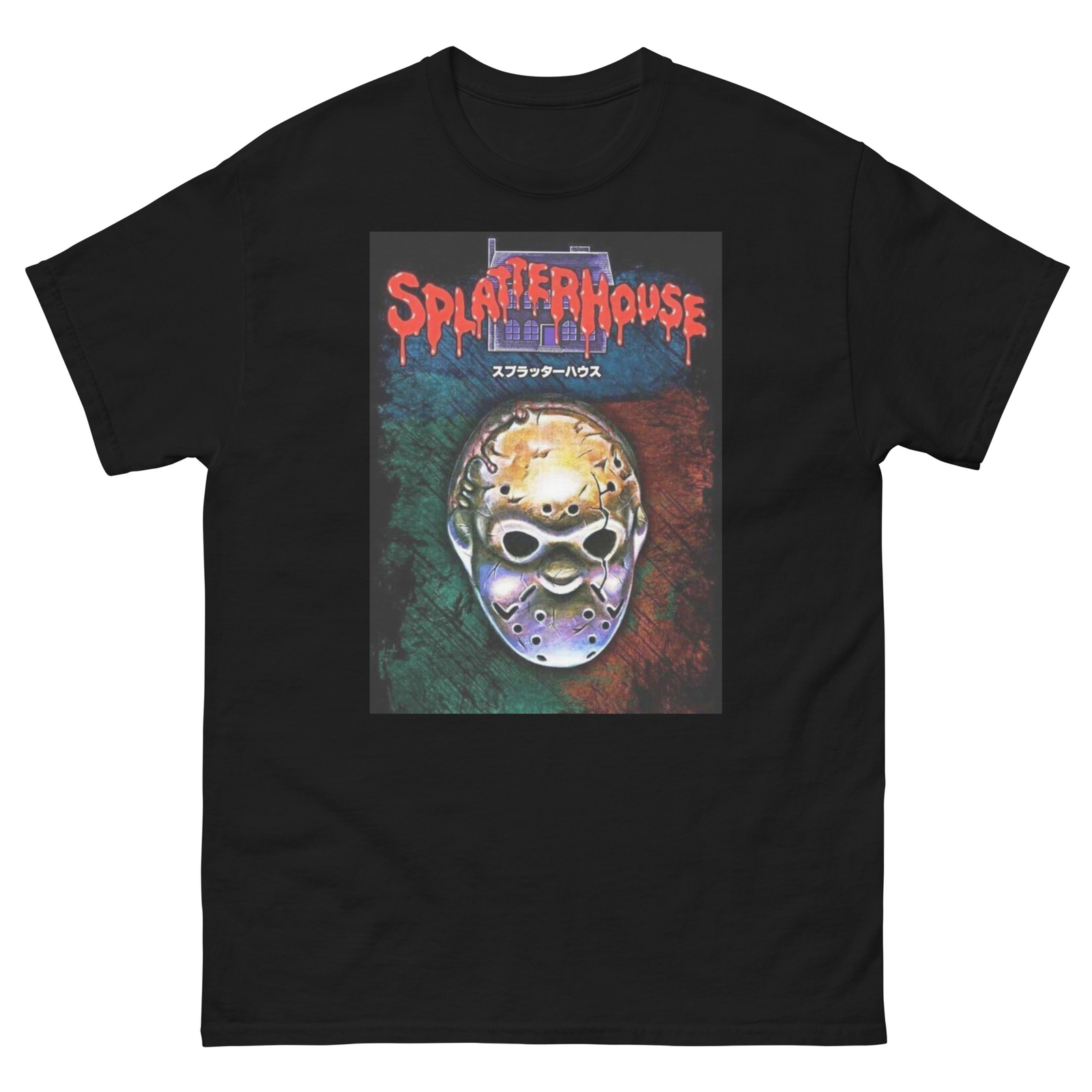 Unisex Splatterhouse Poster Tee, Video Game Graphic T-Shirt, Retro Gamer Gift