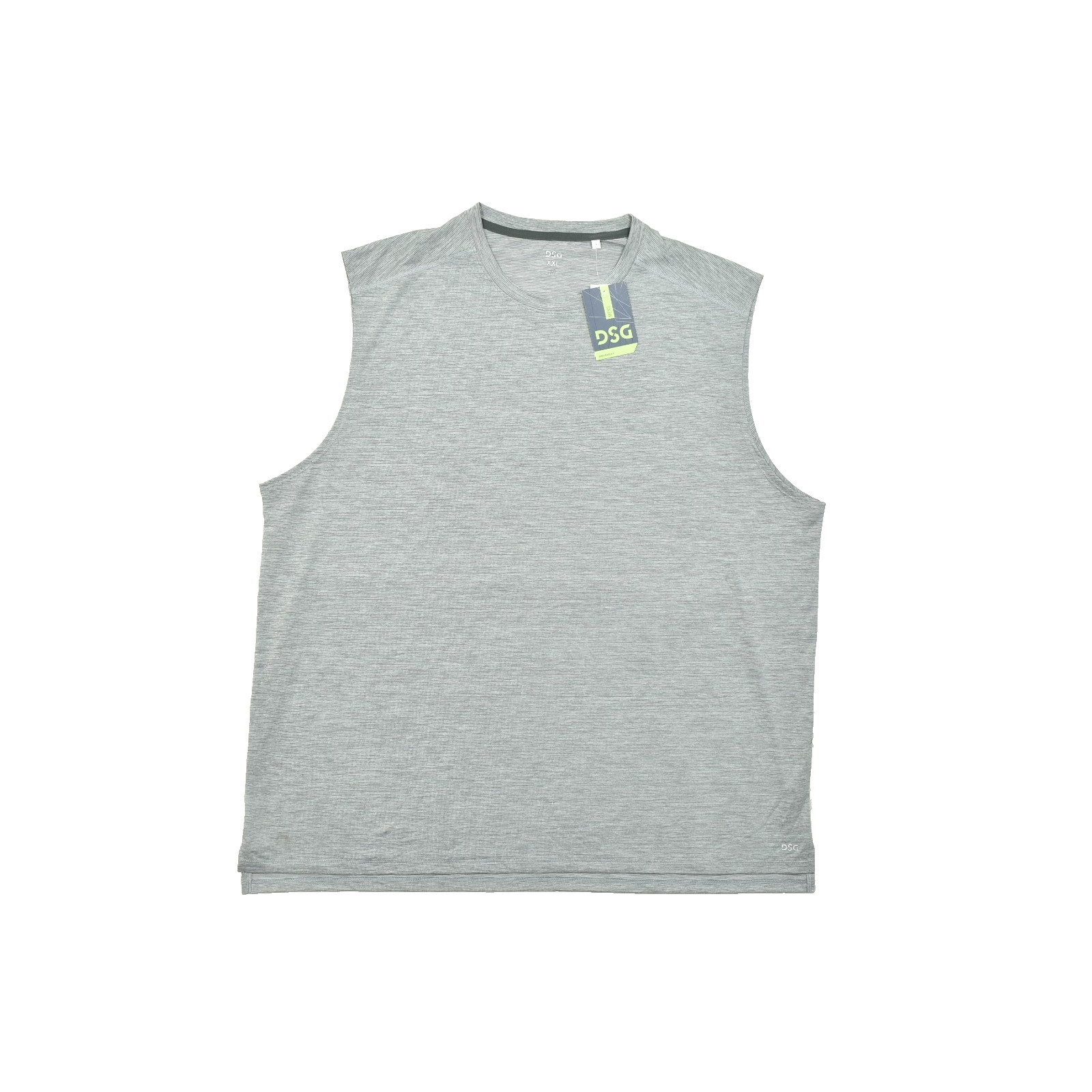 NEW DSG Men’s Tank Top Athletic Fit Light Gray Heather Sleeveless Muscle Sz 2XL