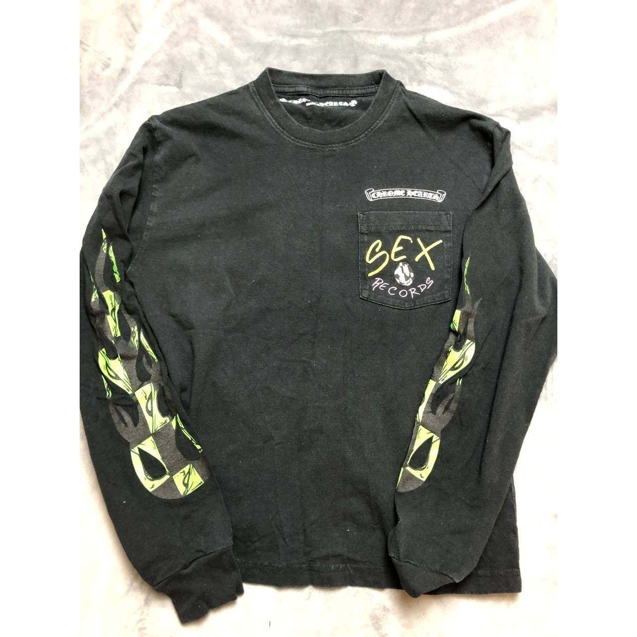 Chrome Hearts Matty Boy Sex Records Long Sleeve Tee Shirt Black Size S