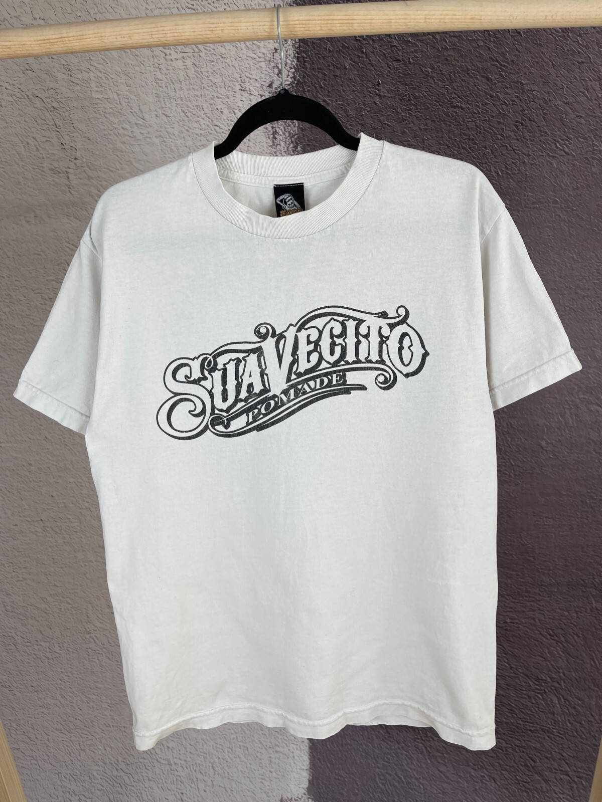 SuaVecito Pomade vintage skillet made in USA skate tee shirt