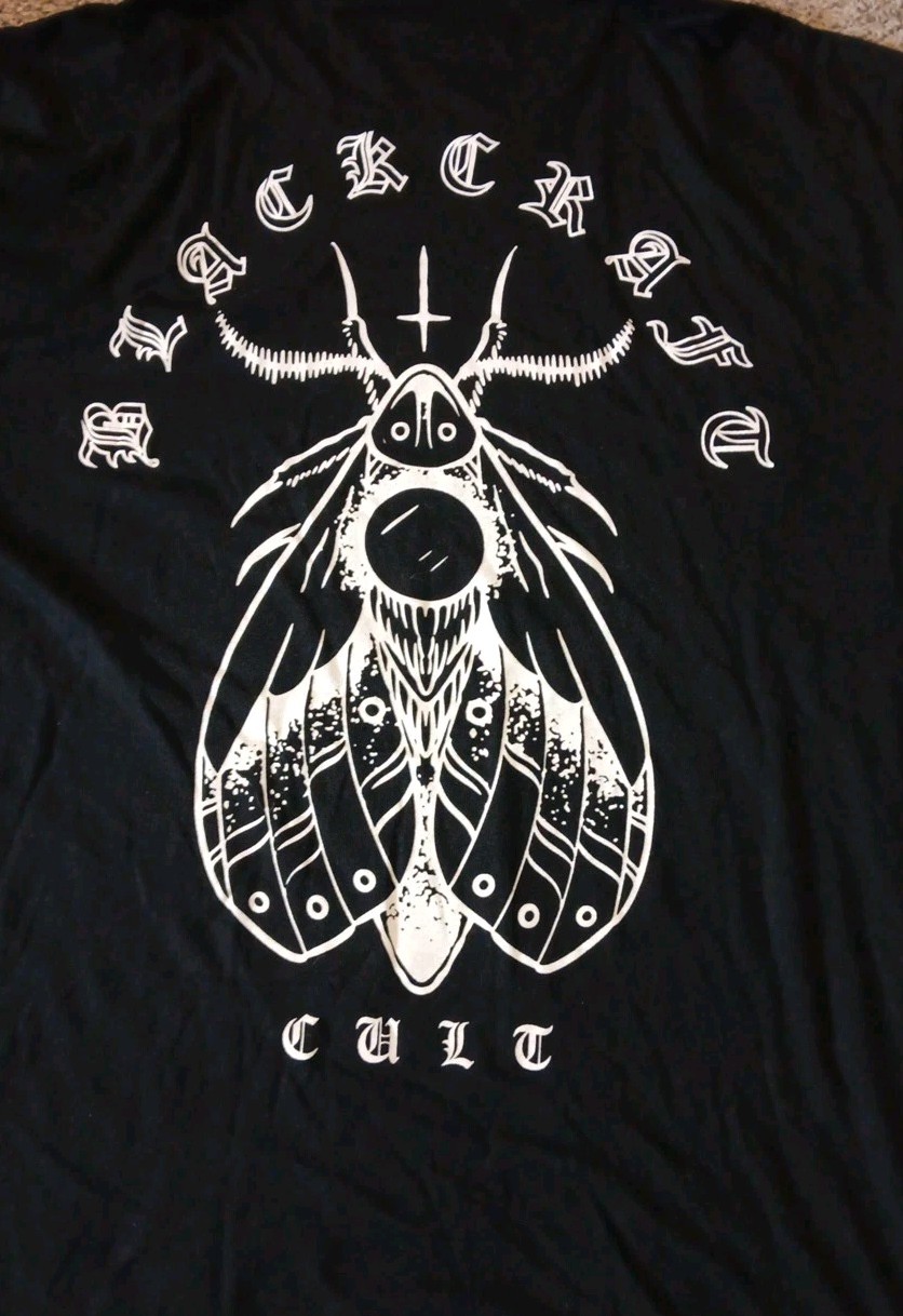 NWT Black Craft Cult Shirt Mens 2XL Short Sleeve Black Goth Punk *read*