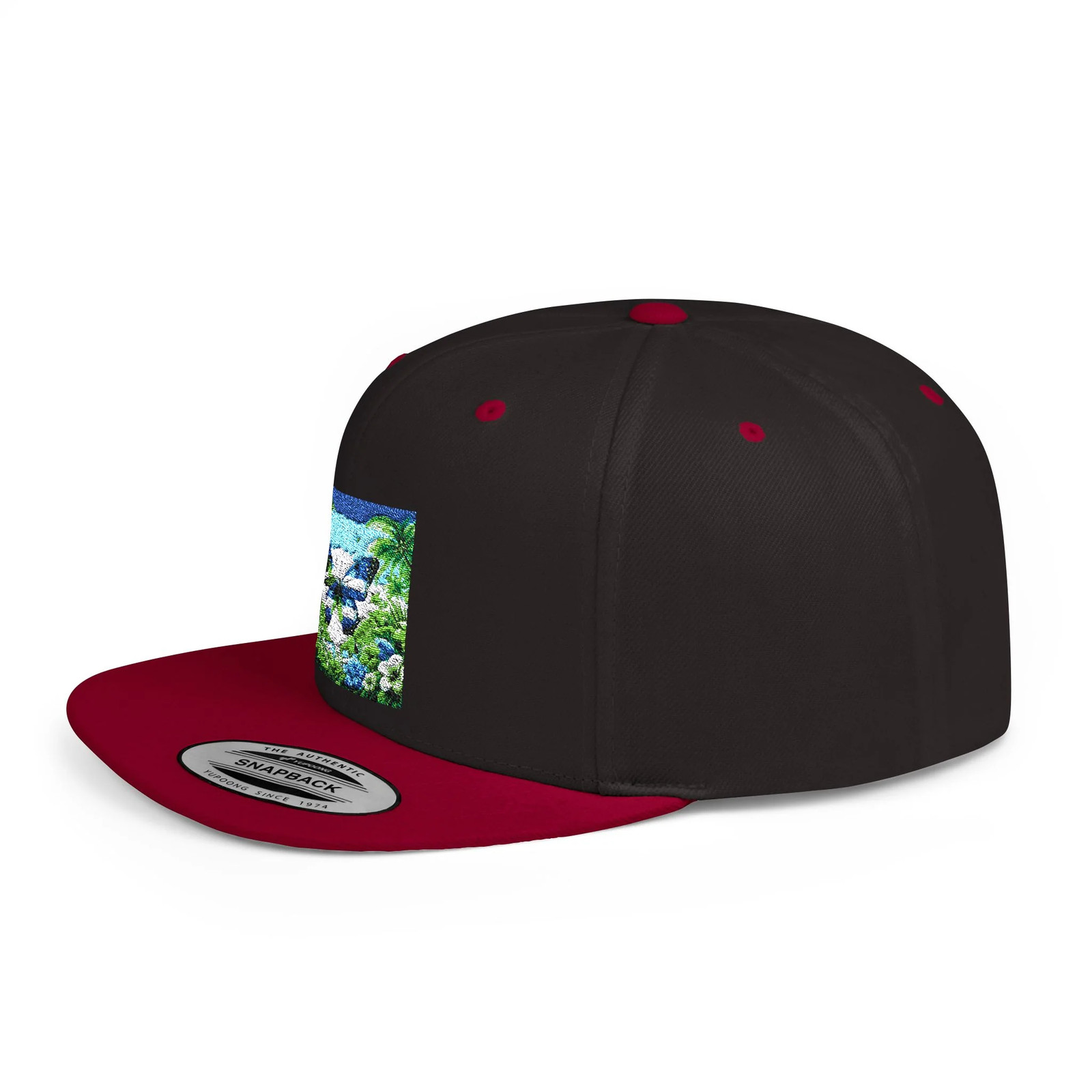 Flat Bill Snapback Butterfly Star Flag