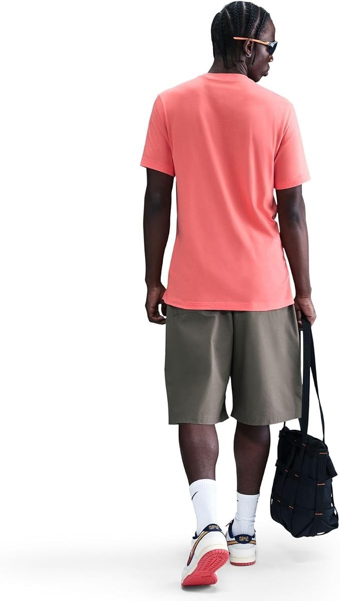Nike Men’s NSW Sportswear Club T-Shirt Short Sleeve Tee – Orangish – FREE SHIP