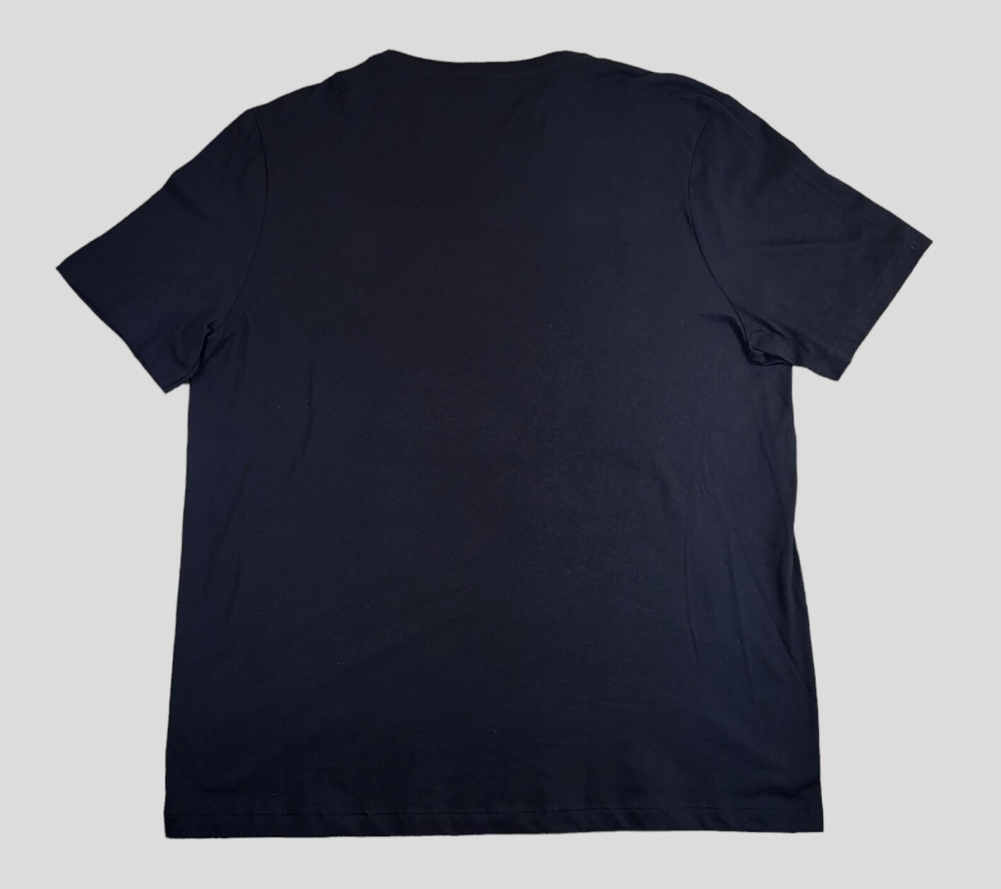 MICHAEL KORS Shirt Large Crew Neck Short Sleeve Tee Cotton Graphic Adult Black